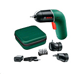 Картинка Электроотвертка Bosch IXO VI 06039C7122 (с АКБ, сумка, набор оснастки)