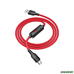 Картинка Кабель Hoco S13 microUSB (красный)