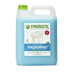 SYNERGETIC Биоразлагаемый кондиционер-ополаскиватель для белья, утренняя роса, 5 л