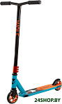 Картинка Самокат Novatrack Wolf 110 Alloy 110A.WOLF.BBL21 (синий/оранжевый)