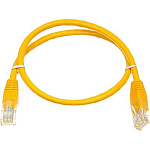 Картинка Патч-корд cat5E molded 1м желтый RJ-45 (m)-RJ-45 (m)