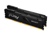 Картинка Оперативная память Kingston FURY Beast 2x8GB DDR4 PC4-24000 KF430C15BBK2/16