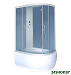 Картинка Душевая кабина Coliseum Simple T-120 L (белый/матовое стекло)