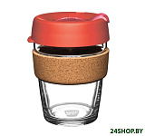 Картинка Многоразовый стакан KeepCup Brew Cork M Black 340мл (красный)