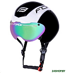 Картинка Велошлем Force Globe Timetrial (черный/белый, L/XL) (RZ03763)
