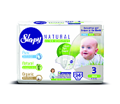 Sleepy Natural Jumbo Pack Midi-34 Детские подгузники, 34 шт