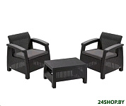 Картинка Набор уличной мебели Keter Сorfu II Weekend Set 223250 (графит)