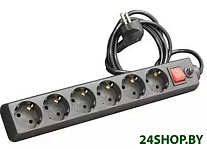 Картинка Сетевой фильтр Buro 600SH-1.8-B (черный)