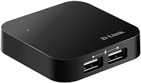 Картинка USB-хаб D-Link DUB-H4 (черный)