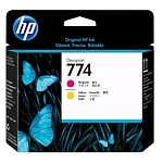 Картинка Картридж струйный HP 774 P2V99A (пурпурный/желтый)