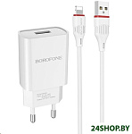 Картинка Сетевое зарядное устройство Borofone BA20A (белый)