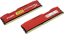 Картинка Оперативная память HyperX Fury Red 2x4GB KIT DDR3 PC3-10600 (HX313C9FRK2/8)