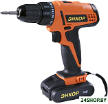 Картинка Дрель-шуруповерт Энкор ДША-2 18ЭР/10ЛМ (с 2-мя АКБ)
