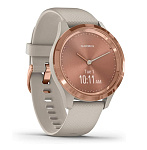 Картинка Гибридные умные часы Garmin Vivomove 3S (розовое золото/песочный)