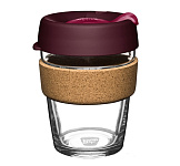 Картинка Многоразовый стакан KeepCup Brew Cork M Black 340мл (бордовый)