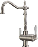 Картинка Смеситель кухонный ZorG CLEAN WATER ZR 326 YF Nickel