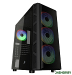 Картинка Корпус 1stPlayer FIREBASE XP-E XP-E-4F1 без БП Black