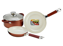 Картинка Набор сковород Vitesse VS-2238 (красный)