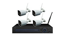 Картинка Комплект видеонаблюдения ORIENT NVR+4IPC 720p Wi-Fi