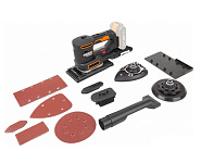 Картинка Виброшлифмашина Worx WX820.9 (без АКБ, набор оснастки)
