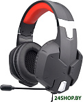Картинка Наушники Ritmix RH-566M (черный/красный)
