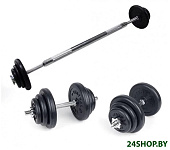 Картинка Штанга с гантелями Central Sport 2в1 40 кг