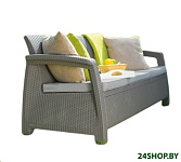 Картинка Диван садовый Keter Corfu Love Seat Max 227641 (капучино)