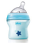 Картинка Бутылочка для кормления Chicco Natural Feeling 150 мл (0+) (голубая)