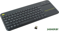Картинка Клавиатура Logitech Wireless Touch Keyboard K400 Plus Black (920-007147)