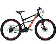 Картинка Велосипед FORWARD RAPTOR 24 2.0 D 15 2022 (черный, красный)