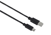 Картинка Кабель Hama USB 2.0-USB Type-C черный 1м [135722]