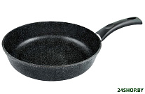 Картинка Сковорода НМП Литая Каменная Черный Гранит 18126