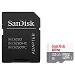 Картинка Карта памяти SanDisk Ultra SDSQUNS-064G-GN3MA microSDXC 64GB (с адаптером)