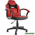 Картинка Кресло детское Chairman Kids 110 (чёрный/красный)