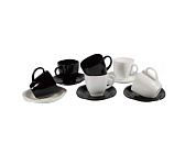 Картинка Сервиз чайный Luminarc CARINE BLANC/NOIR 6 персон D2371