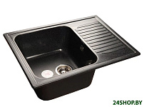 Картинка Мойка кухонная GranFest GF-S645L (черный)