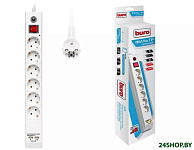 Картинка Сетевой фильтр Buro BU-SP1.8_USB_2A-W