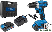 Картинка Дрель-шуруповерт Bull SR 1803 (с 2-мя АКБ, кейс)