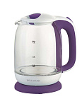 Картинка Электрочайник Willmark WEK-1704G (белый/фиолетовый)