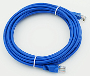 Картинка Кабель Patchcord molded 5E Copper 5m blue 52 143