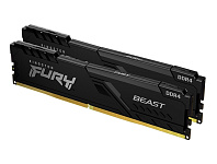 Картинка Оперативная память Kingston FURY Beast 2x16GB DDR4 PC4-24000 KF430C15BB1K2/32