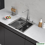 Eco AR мойка 450*500, коландер G, дозатор Satin