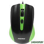 Картинка Мышь SmartBuy One 352 (черный/зеленый) (SBM-352-GK)