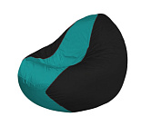 Картинка Бескаркасное кресло Flagman Classic К2.1-242 (бирюзовый/черный)