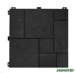 Картинка Плитка садовая Multy Home Stone Mosaic EU5100104 (6шт, графит)