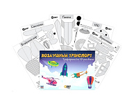 Картинка Трафареты для 3D-ручки ДАДЖЕТ RU0155 (воздушный транспорт)