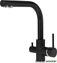 Смеситель ZorG Akvaduo Premium Brass black metallic