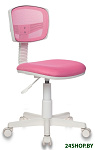 Картинка Кресло детское Бюрократ CH-W299/PK/TW-13A (розовый/белый)