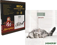 Картинка Весы напольные электронные МАТРЁНА МА-090 (кот)