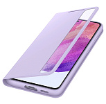Картинка Чехол SAMSUNG Smart Clear View Cover для S21 FE Violet (EF-ZG990CVEGRU)